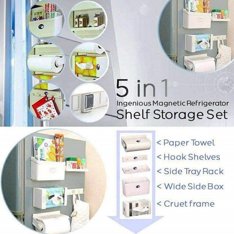 Organizador Magnetico de Nevera 5 en 1