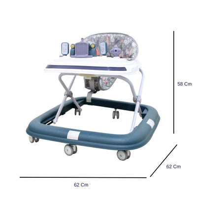 CAMINADOR PARA BEBÉ CON DISEÑO DE AUTO Y ASIENTO ACOLCHADO PETRÓLEO Y-W838 MUNBE