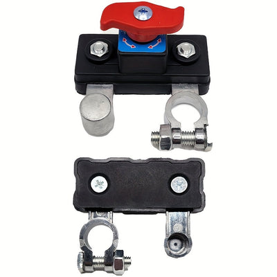 Interruptor de desconexión principal de la batería - Interruptor de desconexión principal de aluminio puro negativo, 12-24V, Interruptor de desconexión avanzado para una gestión eficiente de la batería.
