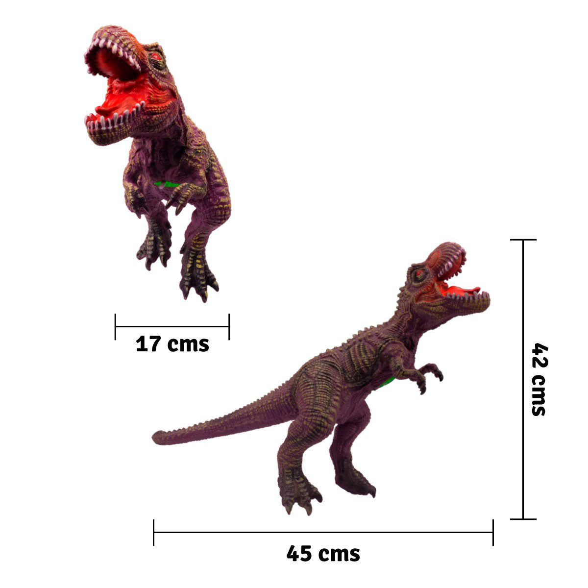 Figura Dinosaurio Tiranosaurio Rex Grande Sonidos Detalles Pintura k7472018