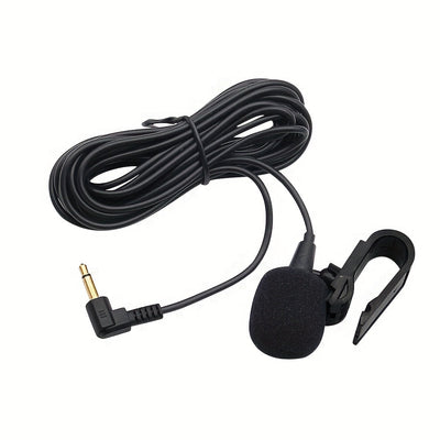 Micrófono De Audio Para Coche 3,5mm Clip Jack Plug Mic Estéreo con externo con cable para auto