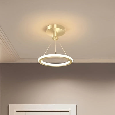Linterna Colgante LED Ajustable Moderna - 3000K-6000K, Acabado Dorado Elegante en Metal, Diseño Estilizado para Pasillos, Dormitorios y Más | Brillo Metálico Suave | Accesorio Decorativo de Lujo Ligero con Herrajes Incluidos, Decoración Luminosa