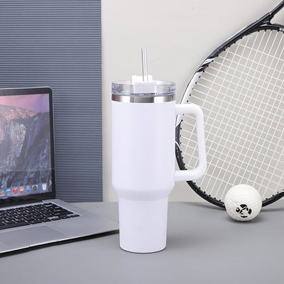 Botella de Agua Aislada de Acero Inoxidable con Pajita y Asa - Gran Capacidad, Taza Deportiva a Prueba de Fugas para Fitness, Viajes y Oficina - Regalo Perfecto para Vacaciones, Botella de Agua Deportiva