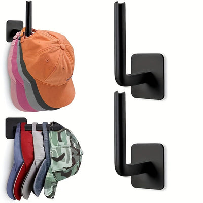 1 Gancho para Sombrero en Forma de L, Estante Colgante de Almacenamiento para Gorras de Béisbol Montado en la Pared