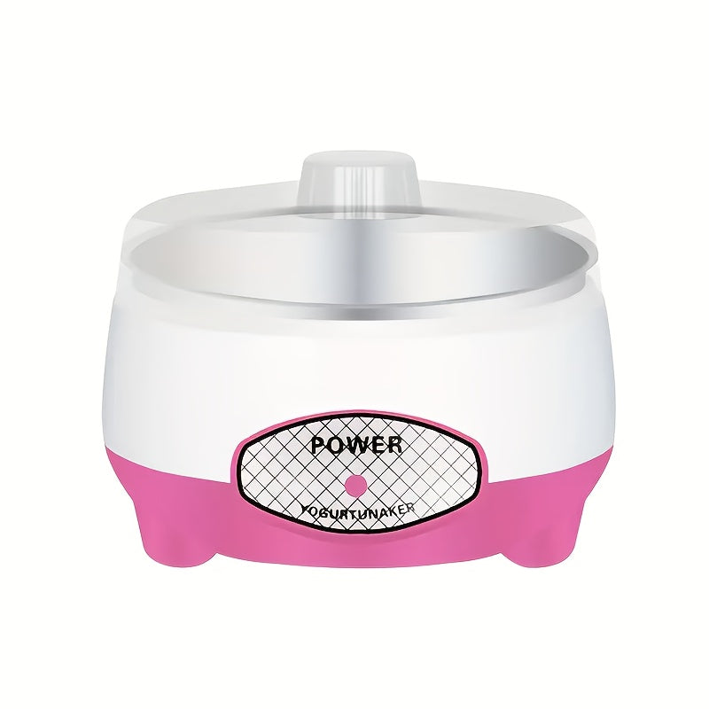 Fabricante de yogur compacto DLY con olla interior de acero inoxidable - Sin batería, enchufe estándar de EE. UU., Ideal para yogur casero y natto, 110V, capacidad de 1,5L, máquina para hacer yogur | Electrodoméstico compacto de cocina | Olla de acero in