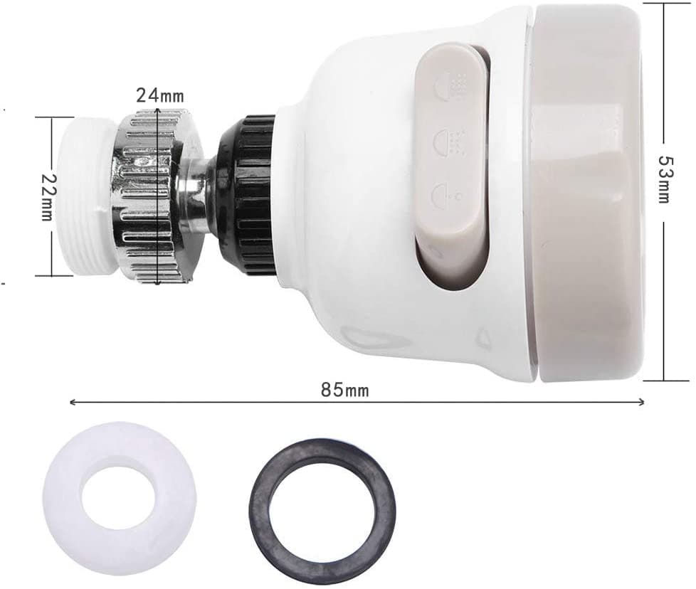 Cabezal de Grifo 360° Llevas de regalo 1 Set de tapas x 6 Unidades
