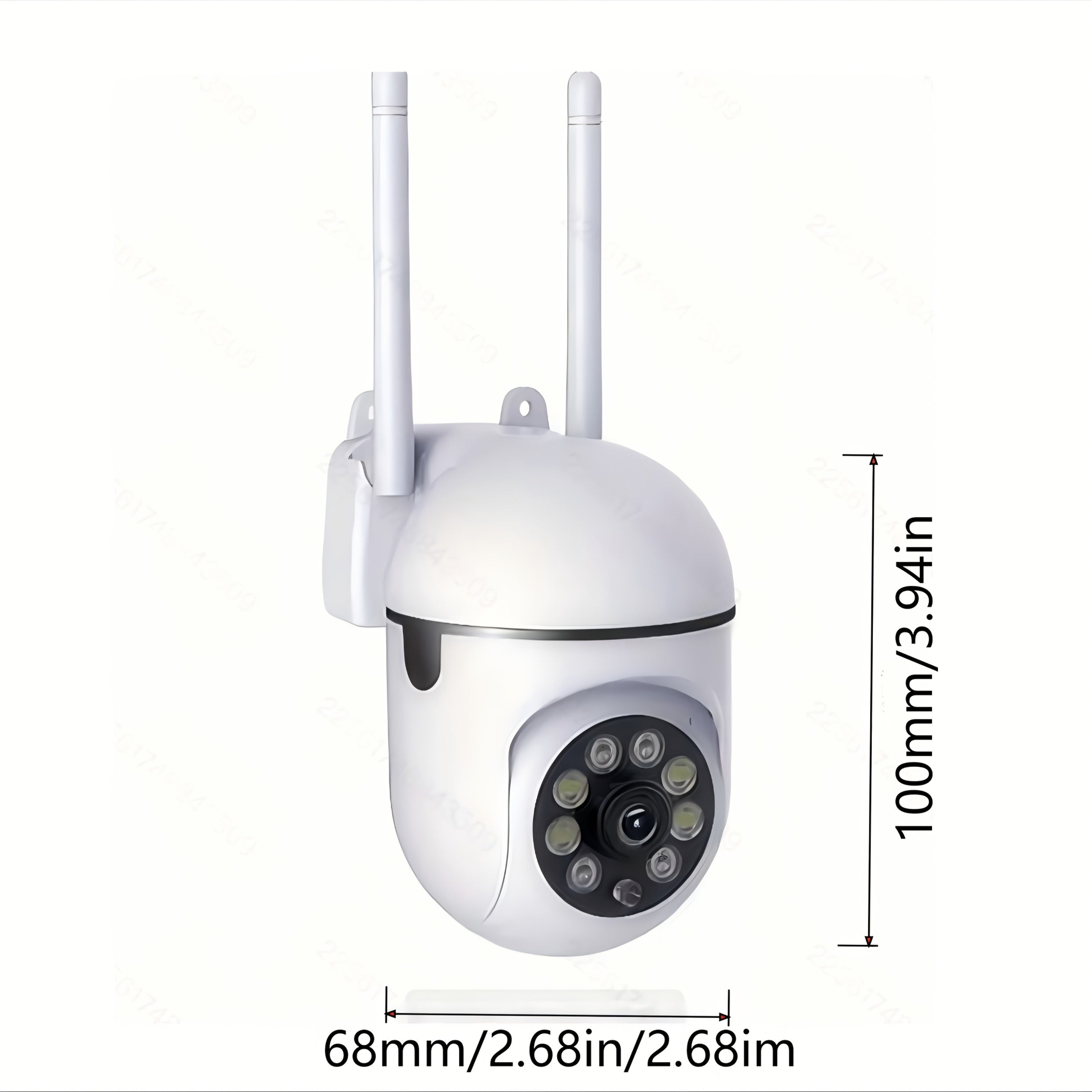 Camara de Seguridad Inteligente WiFi Inalámbrica 1080P Alta Definición: Pan/Tilt/Zoom 360°, Visión Nocturna en Color, Audio Bidireccional, Rastreo de Movimiento – Ideal para Monitoreo de Mascotas y Uso Interior/Exterior | Alimentación por USB