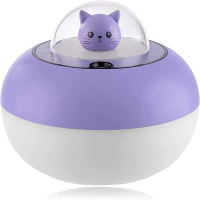 Mini Humidificador con Figura de Gato y Luces de Colores