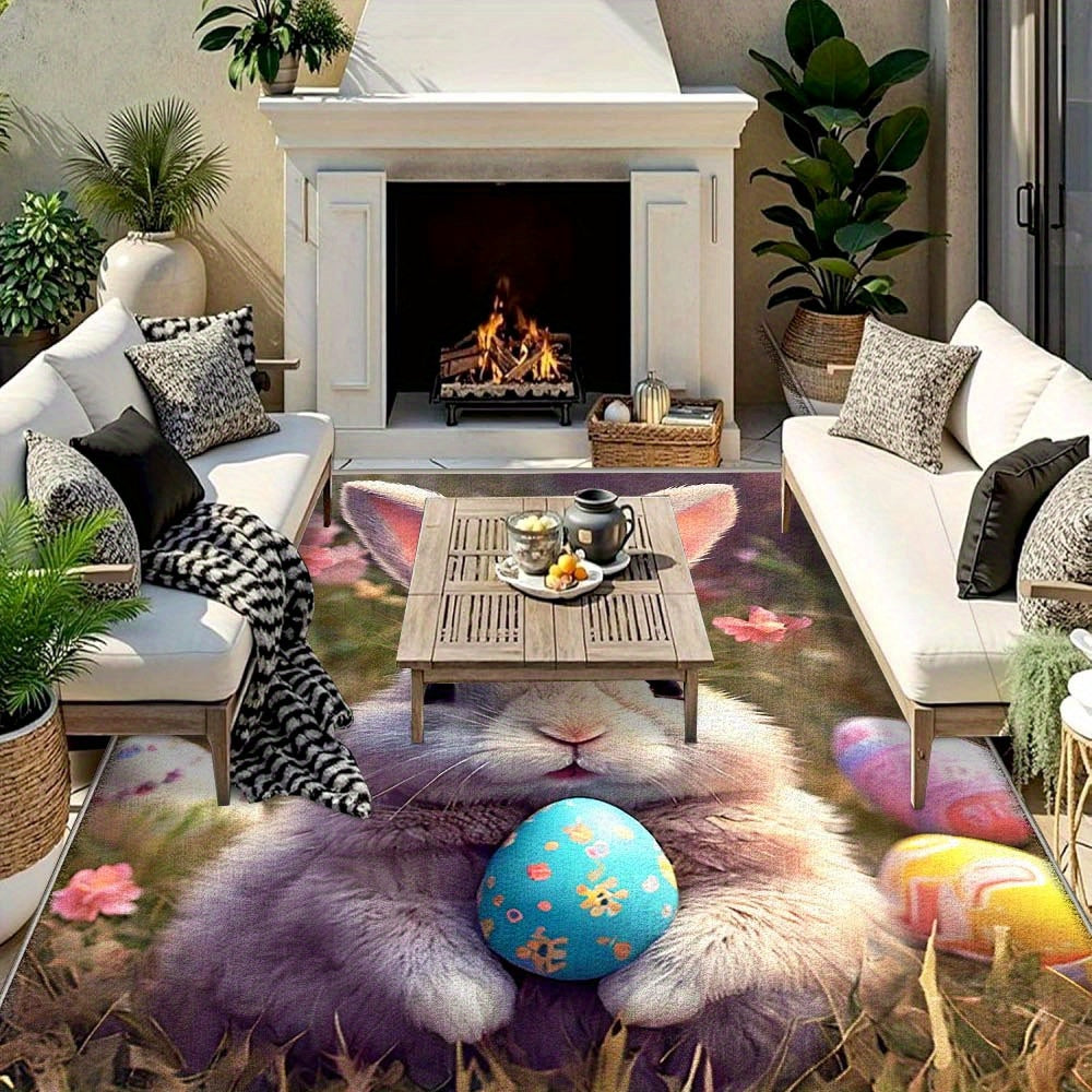 Alfombra de Terciopelo Floral 852gsm para Exteriores – Diseño Moderno y Minimalista, Antideslizante y Fácil de Limpiar, Ideal para Áreas con Alto Tráfico, Lavable a Máquina con Base Antideslizante, Elegancia Francesa de Pelo Bajo