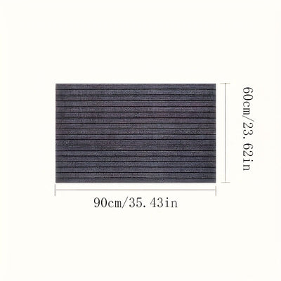 Alfombra de entrada antideslizante con 7 franjas, resistente y fácil de limpiar, para hogar, cocina y baño, rectangular, lavable, regalo ideal para Halloween y Navidad, alfombra de baño|alfombra a rayas|alfombra de poliéster, felpudo para baño