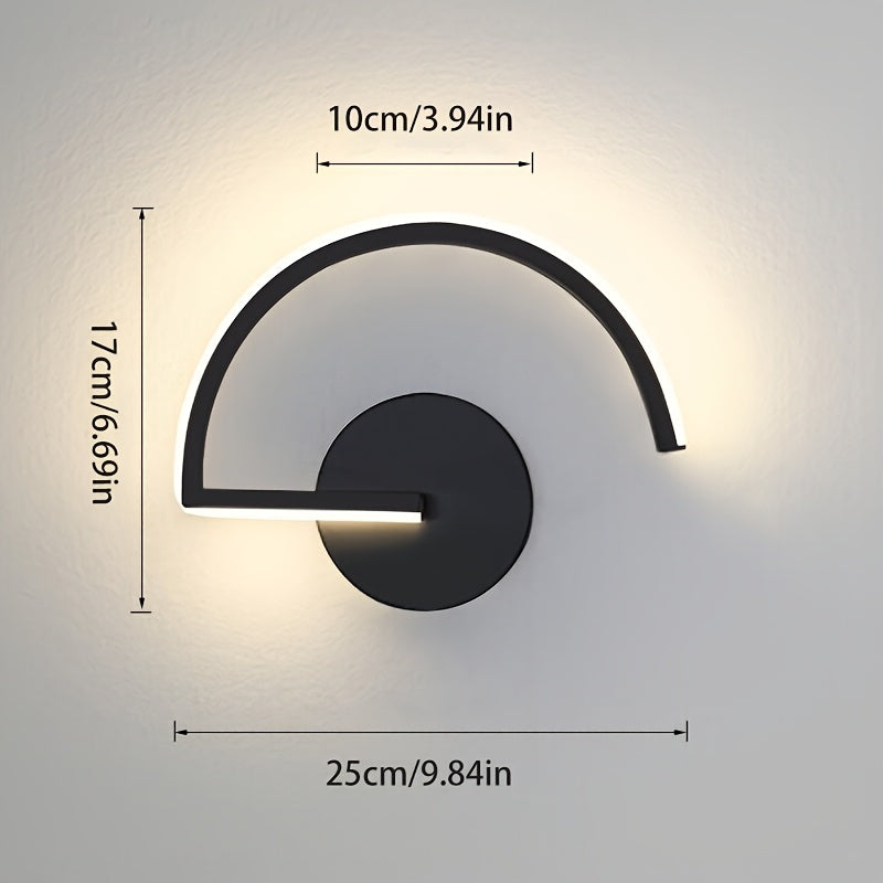 1 pieza de luz de pared LED moderna, elegante y minimalista, diseño único de hongo, perfecta para cabecera de dormitorio, sala de estar, pasillo, iluminación de fondo de pared.