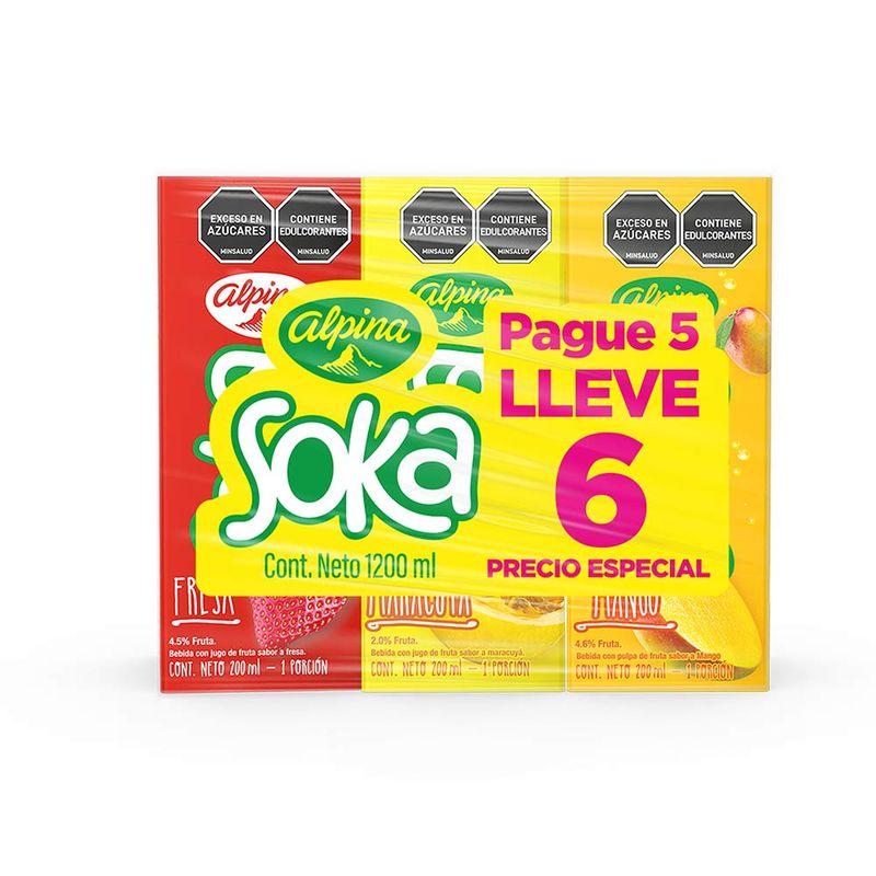 REFRESCO SOKA ALPINA 200ML P5 LL6 TETRA