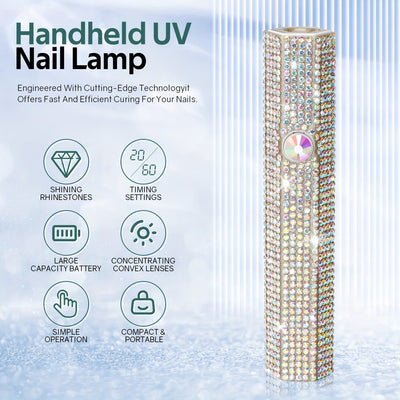 Lámpara de uñas portátil profesional, secador de uñas de gel recargable, carga USB, sin formaldehído, batería de litio de 200mAh, herramienta de manicura en casa DIY