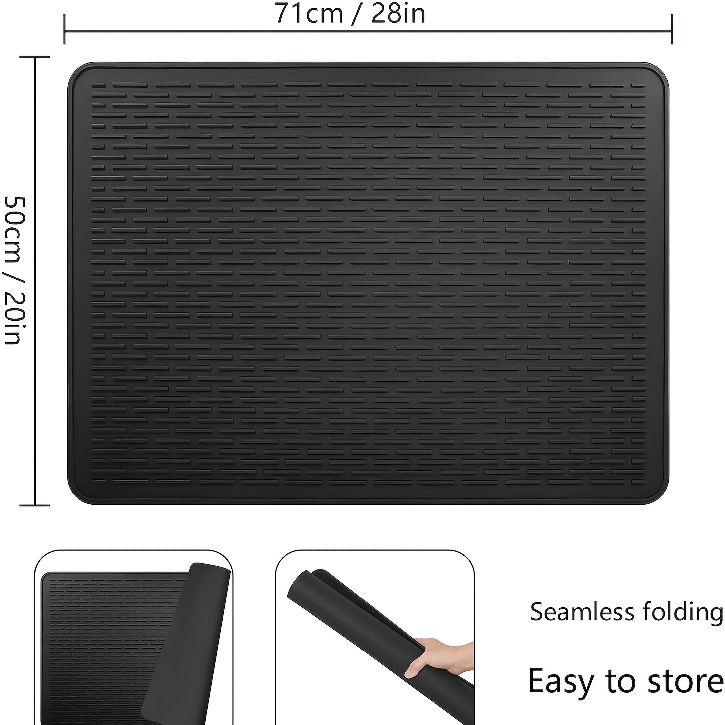 Protector de estufa de silicona, 71,12 x 50,8 cm, grande, antideslizante, resistente al calor, cubierta para encimera de cocina, almohadilla plana para campana extractora de vidrio para estufa eléctrica, kit de repuesto decorativo