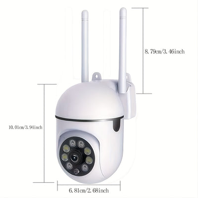 2 Juegos de Cámaras de Seguridad Inalámbricas Conectadas a WiFi, 2.4GHz y 5G, Cámaras de Seguridad para el Hogar de 1080P con Vista Panorámica de 360°, Seguimiento Automático, Llamadas de Dos Manos, Visión Nocturna de Color, Cámaras de Monitoreo para Beb