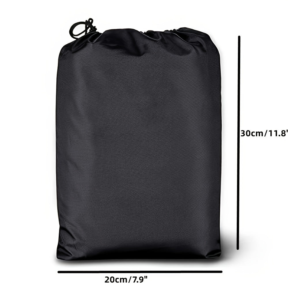 Bolsas de tela Oxford ajustables con cordón - Bolsas de almacenamiento duraderas para el hogar, viajes y uso al aire libre con cierre de cordón resistente, negro, bolsa de viaje, organizadores de joyas