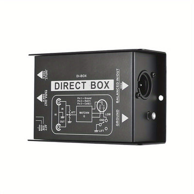 CAJA PASIVA DE UN CANAL AROMA - Aislador de Audio de Alta Calidad para Guitarra, Micrófono y Equipo de DJ - Reducción de Ruido, Sin Necesidad de Energía, Compatible con PC () | Dispositivo de Aislamiento de Sonido | Equipos de Audio Profesionales | Compo