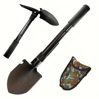Paleta de Jardinería, Pala Plegable Multifuncional Portátil - Metal Duradero, Ideal para Camping y Jardinería, Diseño Compacto que Ahorra Espacio, Herramienta Esencial para Días Lluviosos