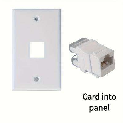 10 piezas de adaptadores de red Ethernet RJ45 CAT.5E de 180 grados - Blanco, conectores de red para computadoras, plug-and-play, no se requiere cableado externo, ideal para configuración en casa y oficina, adaptador de red Ethernet RJ45