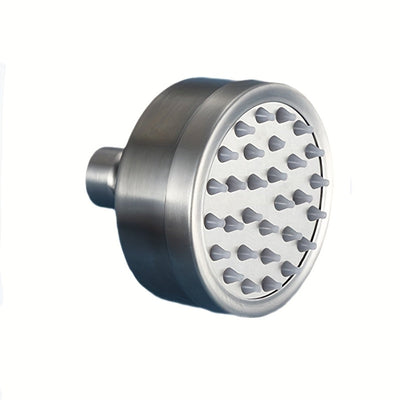 Cabezal de ducha de acero inoxidable 304 con acabado cepillado, ahorrador de agua con efecto lluvia, pequeño chorro superior, desmontable y lavable, estilo clásico para baño moderno, cabezal de ducha ahorrador de agua | Cabezal de ducha moderno | Cabezal