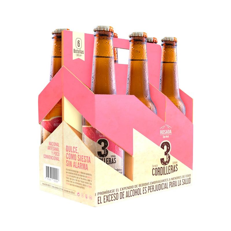 CERVEZA 3CORDILLERAS 300 ML ROSADA