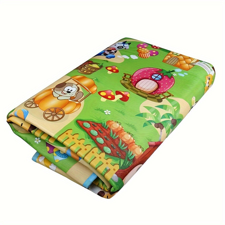 Alfombra gruesa para picnic, grande e impermeable, resistente a la arena y al calor, plegable y portátil, para playa, camping y hogar, con diseño de alfabeto colorido