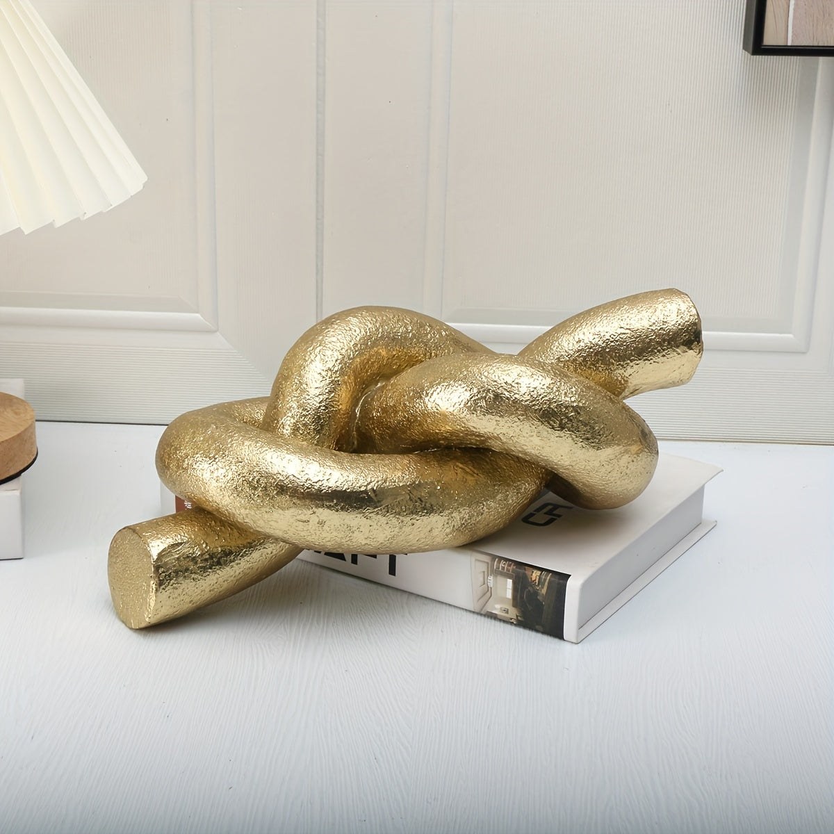 Escultura abstracta de nudos y lazos, artesanías decorativas para el hogar y la oficina, estatuas creativas