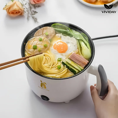 Olla Eléctrica para Cocinar, Olla Familiar de Caldo, Olla para Fideos, Olla Multifuncional, Electrodomésticos Pequeños de Cocina, Uso en Residencias Estudiantiles, Olla Eléctrica, Regalo Ideal para Festividades