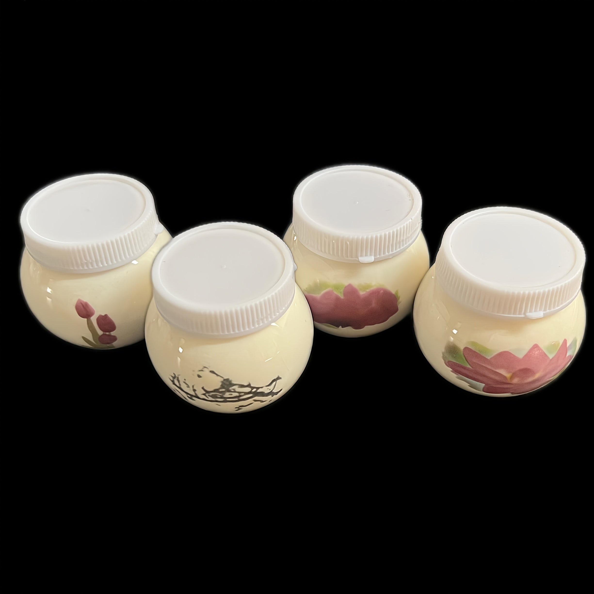 Vaso de Cerámica Multifuncional con Diseño Floral - Portabolígrafos, Organizador de Cepillos para Uñas y Plato para Dulces/Té - Decorativo con Textura para Hogar, Oficina o Baño
