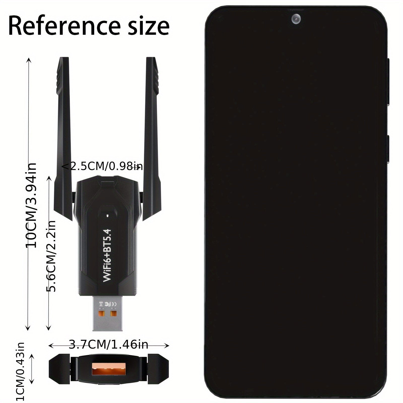 Adaptador inalámbrico WiFi 6 de 900 Mbps + receptor inalámbrico 2 en 1, banda dual 2,4 G y 5 G, tarjeta inalámbrica sin controlador, transmisor de WiFi para computadora de escritorio, tarjeta inalámbrica BT + WiFi, tarjeta USB inalámbrica, adaptador de r