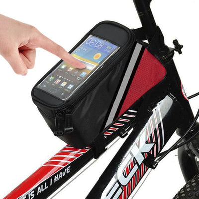 Estuche Alforja Bicicleta Impermeable Porta Celular Documentos
