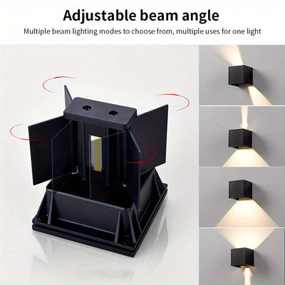 Lámparas de pared para sala, lámpara LED de 6W, luz interior AC 85-265V, aplique de pared LED moderno negro, iluminación montada en pared para sala, pasillo y dormitorios