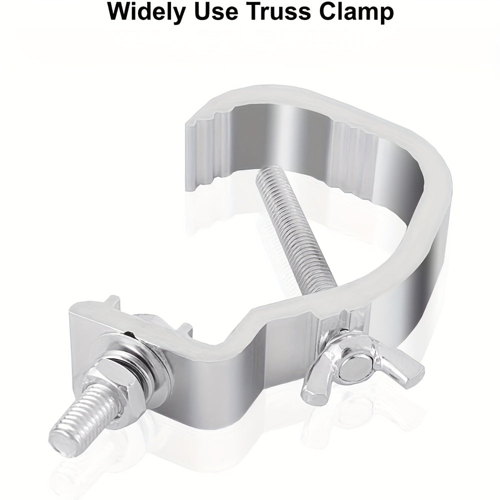 10-Unidad de Sujeción de C de Plata Gris para Iluminación de Escenario, 1.18-2 Pulgadas, Ajuste de Tubo de 30-50mm OD, Capacidad de Carga de 24,95KG, Sin Cargar, No Requiere Batería, Sujeción de Truss Versátil para Luces de Punto DJ y Luces de Cabeza Móv