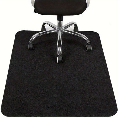 1pc Alfombra para silla de oficina, KOKOJO, para pisos de madera dura y cerámica, alfombra de silla giratoria para computadora, grande, antideslizante, hecha de poliéster, con escritorio bajo perfil de alfombra baja, para oficina en casa