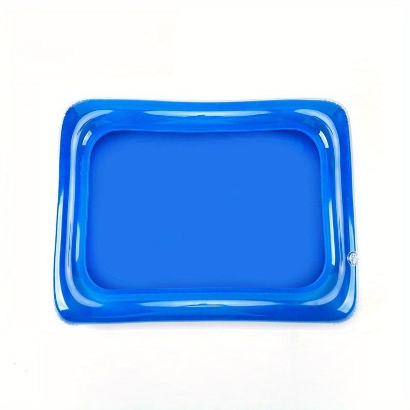 1 bañera inflable cuadrada para pies + 1 bomba, bañera portátil para pies, escalón de piscina y set de pedicura (color de la bomba aleatorio)