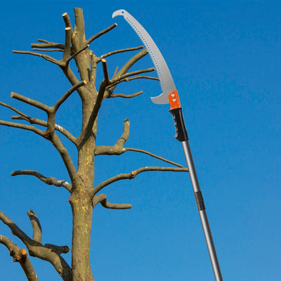 Sierra de Palo Manual, Alcance Extendido - Herramienta de Podar Resistente con Cuchillas Afiladas, Ligera y Robusta para Poda de Árboles, Ideal para Jardines, Céspedes y Patios, Mango Ergonómico, Material Antioxidante, Uso Exterior