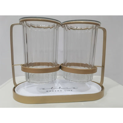Porta cubiertos de lujo de metal y plástico, soporte para utensilios de cocina de pared, sin contacto con alimentos, estante de almacenamiento de drenaje moderno para cuchillos, tenedores, cucharas, cesta de palillos