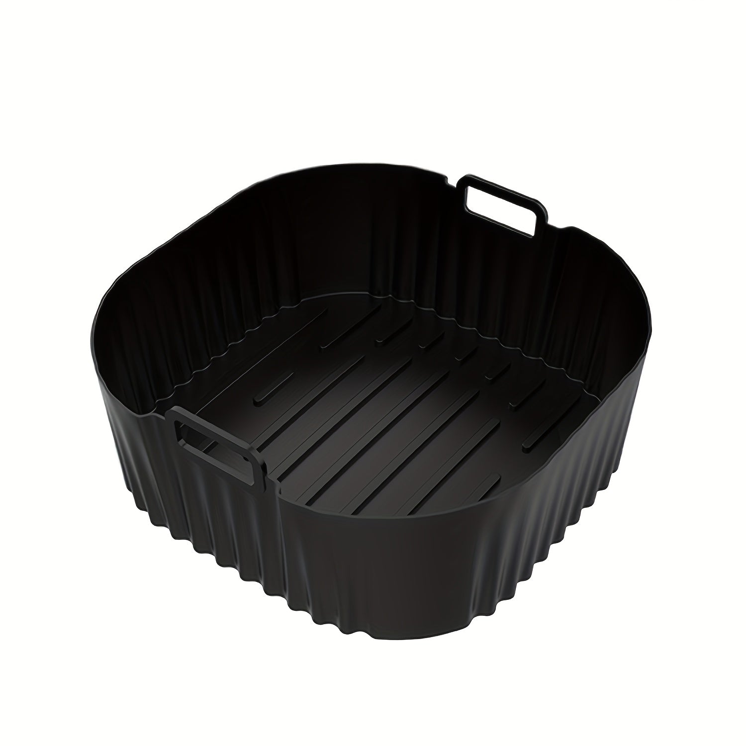 1/2 Bandeja de hornear de silicona negra con superficie antiadherente, ideal para freidora de aire, horno y microondas - Perfecta para modelos de freidora de aire for philips NA230 y COSORI6.2L, bandeja de freidora de aire | Bandeja de hornear duradera |
