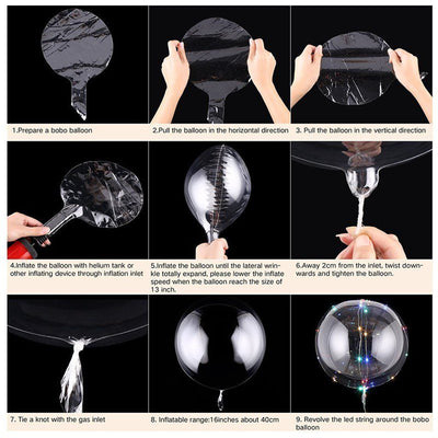 Globos Led Gigante 45 Cm + Micro Led Globo Vinilo Bomba Led