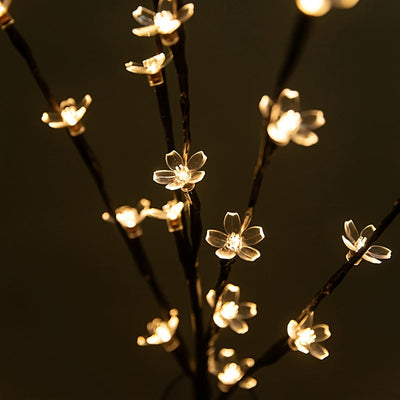 1 pza Luces de árbol de cerezo florecido, decoración para hogar, jardín y ciudad, bodas, cumpleaños, Navidad, festivales, fiestas, interiores y exteriores, luz blanca cálida