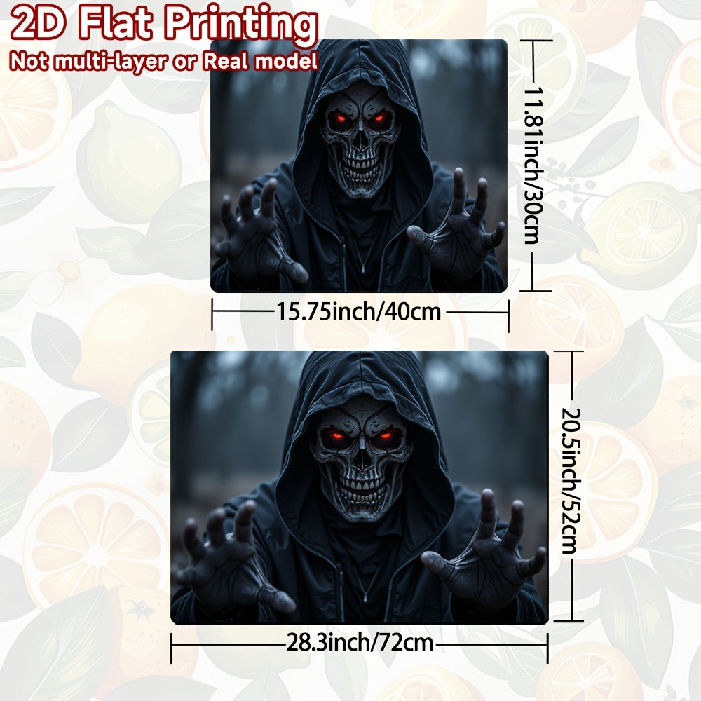1pc Protector de Estufa para Halloween - Cubierta Espeluznante con Ojos Rojos Luminosos, Resistente a Arañazos y Calor - Apto para Cocinas de Gas/Eléctricas, Lavadoras, Secadoras - Decoración Fácil de Limpiar para Cocinas Temáticas de Terror, Accesorio F