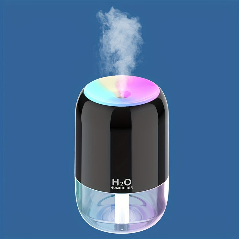 1 Unidad, Humidificador Silencioso De Luz Nocturna De Color, Humidificador Portátil USB Mini Para Oficina, Escritorio De Coche, Difusor Perfumado, Adecuado Para Hidratación Y Humectación De La Piel, Apagado Automático Con 2 Modos De Pulverización, Regalo