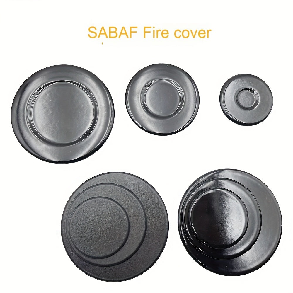 4 piezas de Cubierta para Quemador de Estufa SABAF, Accesorios de Tapa de Hierro Mate/Brillante para Horno