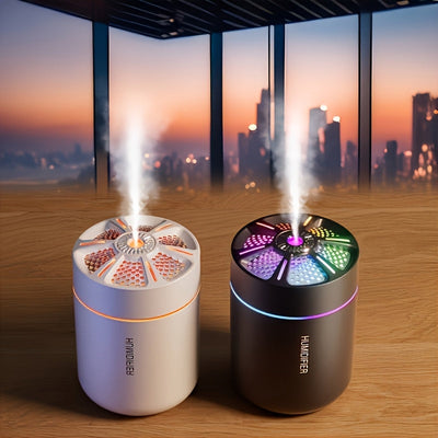 Humidificador de aire mini USB de 180 ml y difusor de aromaterapia - Silencioso, pulverizador portátil para hogar, dormitorio, auto - Plástico, regalo ideal para Navidad, Halloween, Pascua, Hanukkah, difusor de aromas|Diseño compacto|Plástico duradero, h