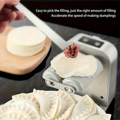 Máquina eléctrica para hacer empanadillas - 1 unidad, 2023 USB recargable automática para presionar masa, herramienta para moldear empanadillas y tartas caseras, material PP, batería de polímero de 600 mAh, hace 1500 empanadillas por carga, artilugio de