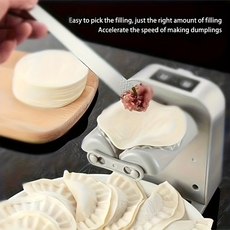 Máquina eléctrica para hacer empanadillas - 1 unidad, 2023 USB recargable automática para presionar masa, herramienta para moldear empanadillas y tartas caseras, material PP, batería de polímero de 600 mAh, hace 1500 empanadillas por carga, artilugio de