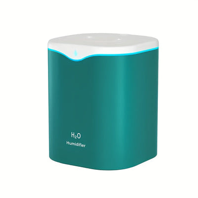 1 pieza, humidificador de niebla de gran capacidad de 2 litros, 67,63 onzas, portátil, humidificador de niebla dual de 2 litros para interiores, USB, difusor de aire con tecnología sonora, humidificador de aromaterapia, no requiere baterías, alimentado p
