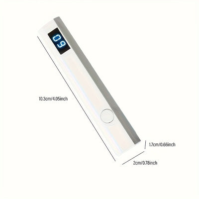 Linterna para Uñas - Rápida, pantalla digital LED, portátil de alta potencia para esmalte en gel, adecuada para uso doméstico y salón, fácil de usar, duradera y segura