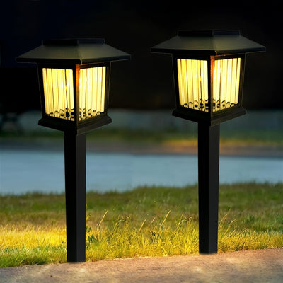 Luces Solares de Tierra con LED 2 piezas | Iluminación Exterior de Alta Calidad para Caminos | Alimentadas por Energía Solar con Aro de Plástico Desmontable | Acabado Duradero | Ideales para Jardín, Patio, Pasarela y Entrada | Iluminación Paisajística Ef