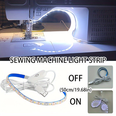 Tira de Luz LED con Alimentación USB para Máquinas de Coser con Regulador Táctil - Decorativa, No Requiere Batería, Perfecta para Regalos de Navidad, Oficina Festiva, Dormitorio, Hotel, Fiesta, Decoración de Restaurante